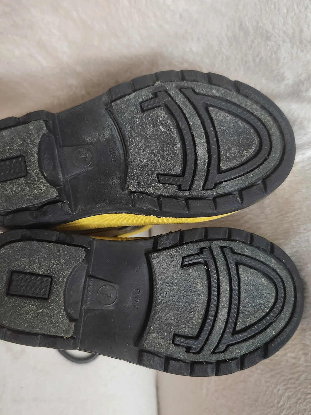 Western Chief Kids F.D.U.S.A. Rain Boots Toddler Sz 7 Black & Yellow